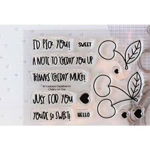 New 2021 Fruit Cherry Cutting Dies Stamps Scrapbook Diary Secoration Embossing Stencil Template Diy Greeting Card Handmade