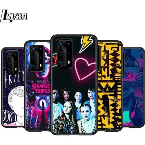 Stranger things For Huawei P Smasrt 2018 2019 2020 2021 Smart S/Z Smart Plus Smart Pro Black Soft Cover Phone Case