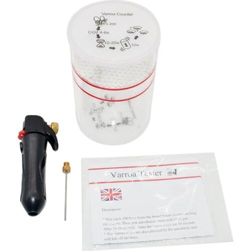 Beekeeping Beehive Varroa Tester with CO2 Varroa Mite Test Bottle Varroa Monitoring Varroa Tester Varroa Easy Check