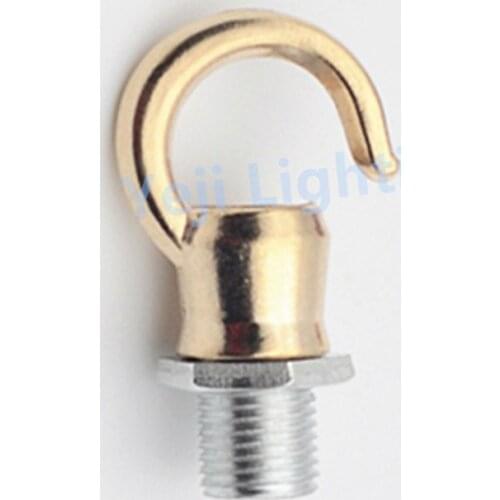 M10 thread Retro Antique Vintage Metal Ceiling Rose Chandelier ceiling hook with screw Fitting Opening hook lighting accessories