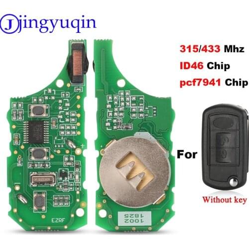 Jingyuqin Remote 3B Flip Car Key Shell Cover ASK 315/433MHZ ID46 Chip For LAND ROVER Range Rover Sport LR3 Discovery Control