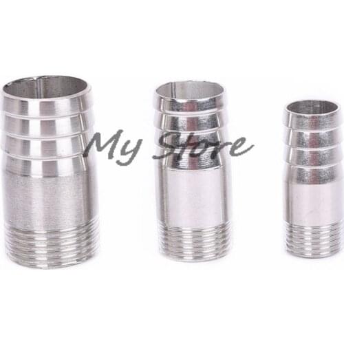 304 Stainless steel Pagoda barb pipe hose fittings connector DN8 DN10 DN15 DN20 DN25 DN30 DN35 DN40