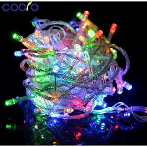 110v/220V Led String Christmas Lights 10m/100leds With 8 Modes Christmas decorations for Home / Holiday / Party / Wedding