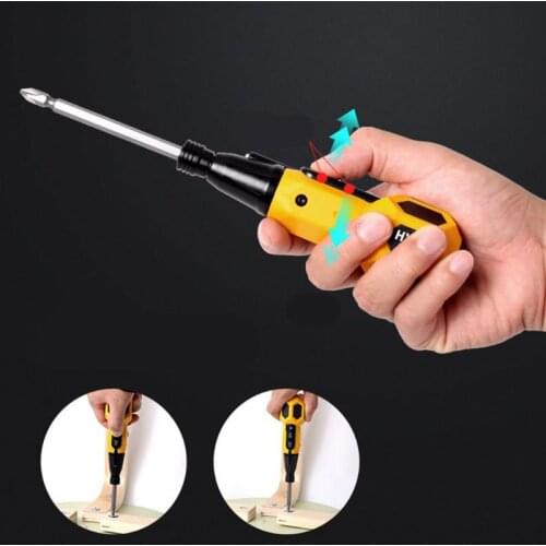 LED Electric Screwdriver Rechargeable Multi-Function Screwdriver Mini Electric Screwdriver 3.6v Lithium Battery Operated Screw