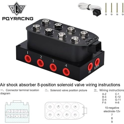 Universal Air Ride Suspension Manifold Valve 1/4 1/8"npt Fast Air Bag Control fbss (0-300psi) PQY-ESV02