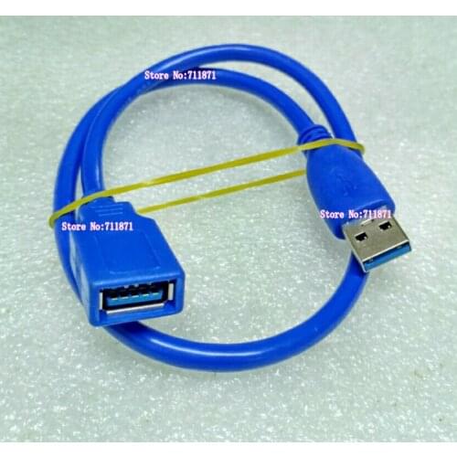 0.5M Blue Male Female USB3.0 Extension cord 50cm Male to Female USB3.0 Lengthen Cable Line USB V3.0 USB3 M/F Cable Cord Wire