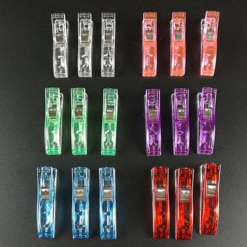 10pcs Clover Wonder Clips PVC Plastic Clips for Knitting Crochet Patchwork Sewing DIY Crafts Quilt Quilting Clip Garment Clips