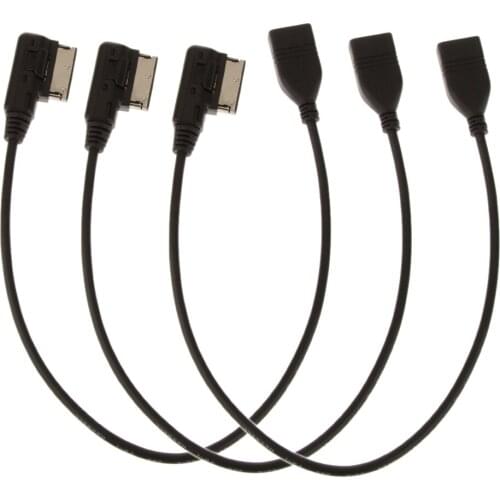 3 USB Interface AMI MMI Audio AUX MP3 Adapter Cable For Audi Q5 Q8 Q7 A4/6L