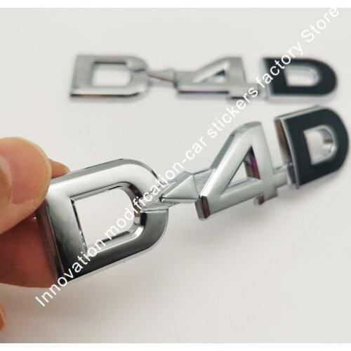 20pcs 3D Metal D4D Emblem Badge Car Sticker Decals For Land Cruiser Corolla RAV4 Verso Prado Avensis Camry Car Styling