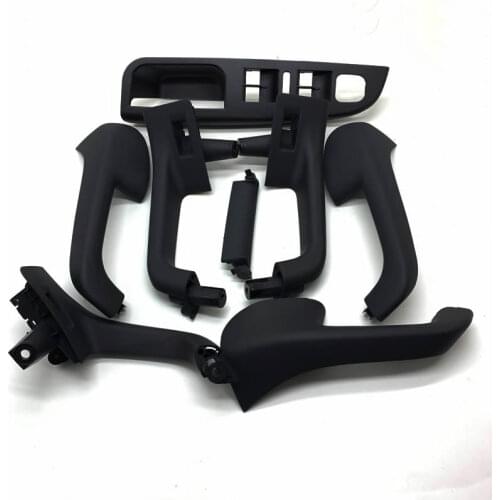 8Pcs Black Color Interior Door Handle Grab Cover Set For VW Golf 5 GTi MK5 Jetta MK5