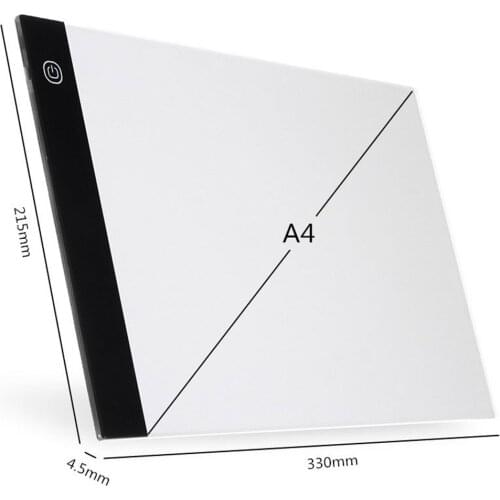 A4/A5 LED Drawing Boards Tracing Board Copy Pads LED Drawing Tablet Plate Art Writing Stepless Dimming EM88
