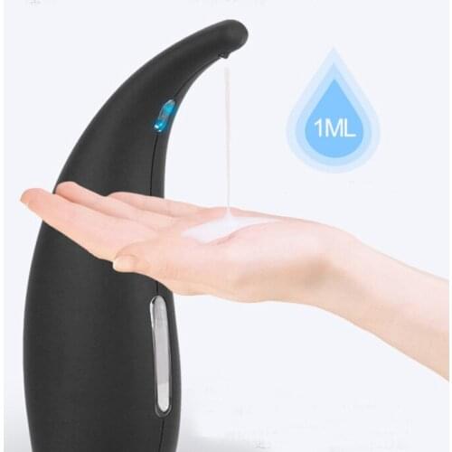 Black 300ML Automatic Soap Dispenser Visible Smart Sensor Induction Touchless Hand Washing Dispenser for Kitchen Bathroom