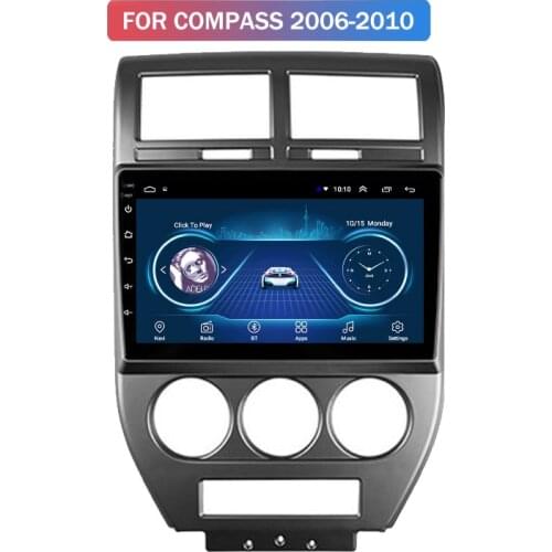 Android 9 For Jeep Compass 06-10 Automobile Navigator Car DVD Multimedia Player Car Radio Multimedia video player GPS navigation
