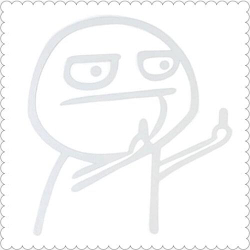 Black white Car styling Funny decorative stickers applique for Peugeot 308 508 2008 3008 4008 6008 301 206 307 406 407 207 208