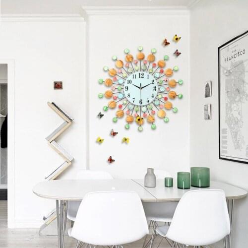 Decorative Mute Art Clock Modern Simple Cool Hanging Clock Fashion Mediterranean Creative Living Room Bedroom Pocket Watch