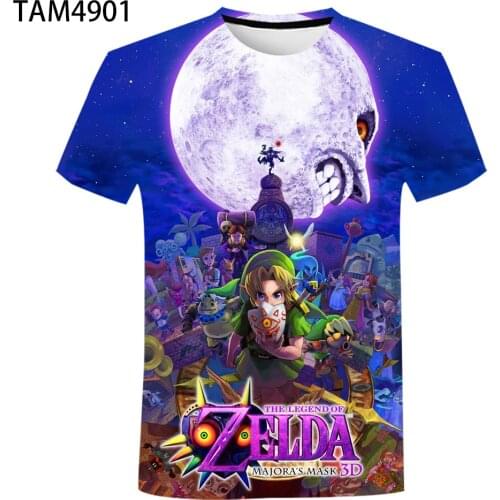 Nintendo Games Cool Anime Mens Women T-shirts Summer Fashion 3D O- Neck Short Sleeve children’ s Casual Street Style Top