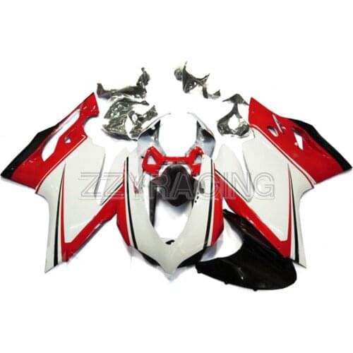 Injection Fairings Kits for Ducati 899 1199 2012 2013 Year Complete ABS Plastic 12 13 Motorcycle Covers Panels Kit Red White New