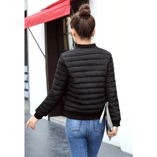 Wadded Jackets Women 2020 Autumn New Fashion Hooded basic parka Casual Thin Windbreaker female Outwear Hot Sale LX1053