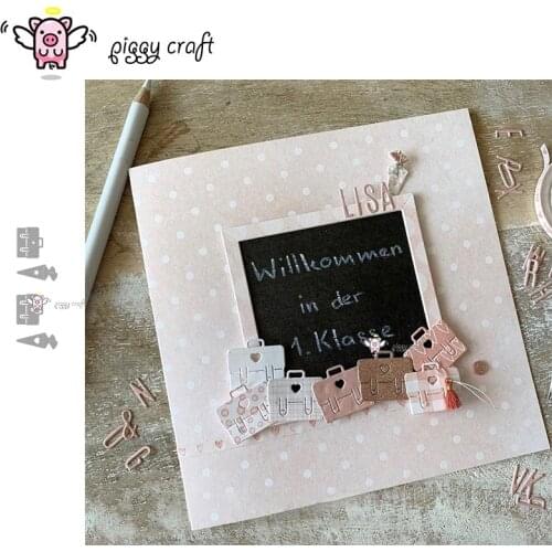 Piggy Craft metal cutting dies cut die mold Heart Star Radish Handbag Scrapbook paper craft knife mould blade punch stencils die