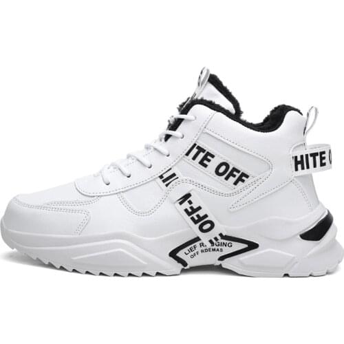 2021 Winter New Cotton Shoes for Men Men Fashion Trend Thick Cotton Shoes Couple Models Plus Cotton Casual Shoes Chaussure Homme