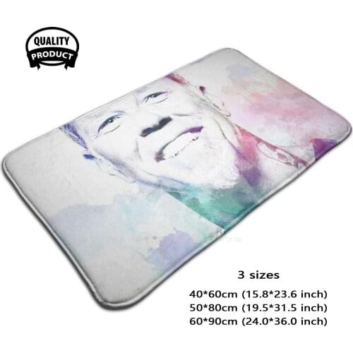 James Soft Foot Pad Room Goods Rug Carpet James Portrait Celebrity Star Music Heavy Singer Watercolor Song Smile Trash Usa