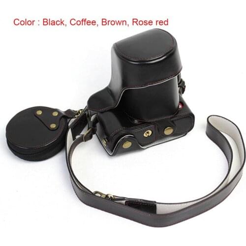 New Luxury PU Leather Camera Case Bag for Fujifilm X-A3 XA3 XA-3 XA10 FUJI X-A3 X-A10 XA 3 10 Digital Camera Open Battery Strap
