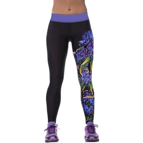 Hot Purple Grape Printing Elastic Womens Leggings Iron Man Red 2XL 3XL Sport Pants 3 Patterns