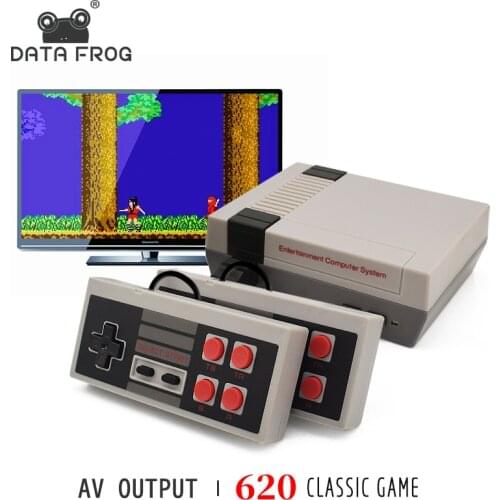Data Frog Mini TV Dendy Game Console 8 Bit Console Retro 620 for NES Wired Classic Game Console Family Console AV OUT