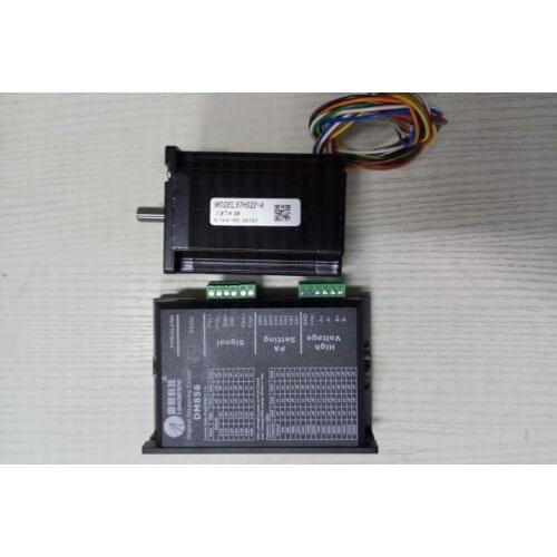 Whole 2 pcs a lot a new Leadshine Stepper driver DM856 +A NEMA 23 stepper motor 57HS22-A output 2.2NM Torque shaft 8mm a set
