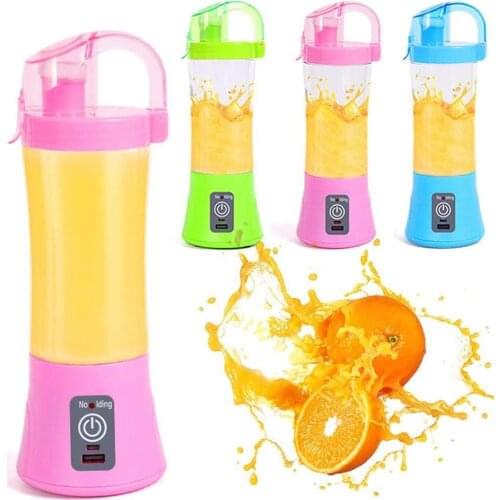 380ml Fruit Juicer 2/4/6 Blade USB Electric Fruit Mixer Juicer Blender Squeezer Household Vegetable Fruit Juicer Maker Machine