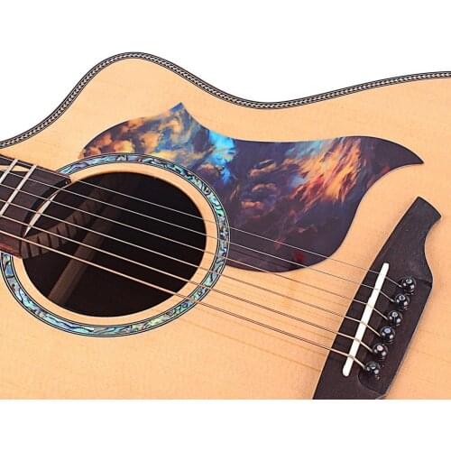 Guitar Pickguard Universal Folk Acoustic Guitar Self-adhesive Pick Guard Sticker for Acoustic Guitar Parts