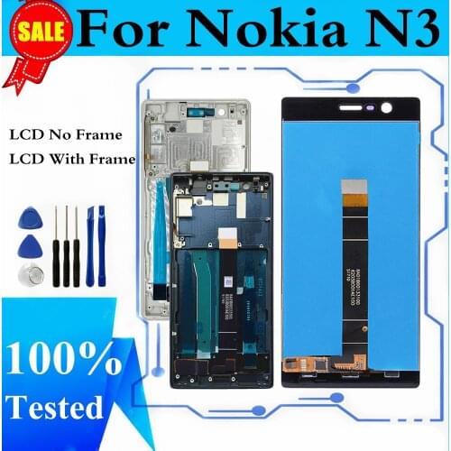 5.0" LCD Screen For Nokia 3 N3 LCD Display Touch Digitizer Screen For Nokia 3 N3 TA-1032 TA-1020 LCD Display Screen Replacement