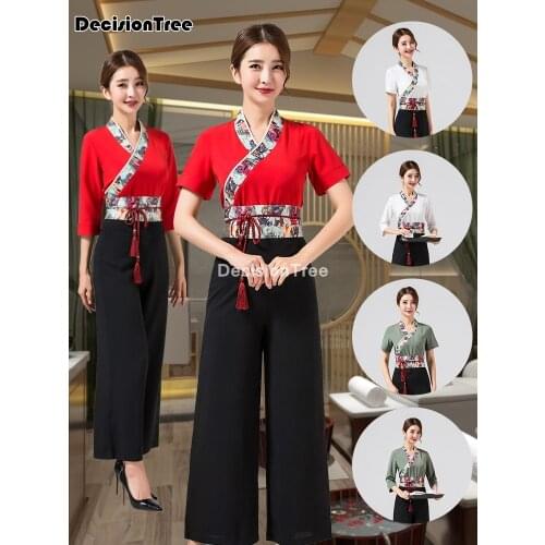 2021 women uniform for beauty salon sauna foot bath beautician clothing massage clothing beauty salon work clothes spa uniform