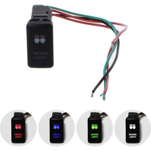 Car Fog Light Switch Wire Laser Button Switch For Toyota Prado Landcruiser FJ Automobile SUV Switch Push Button Vehicle Switches