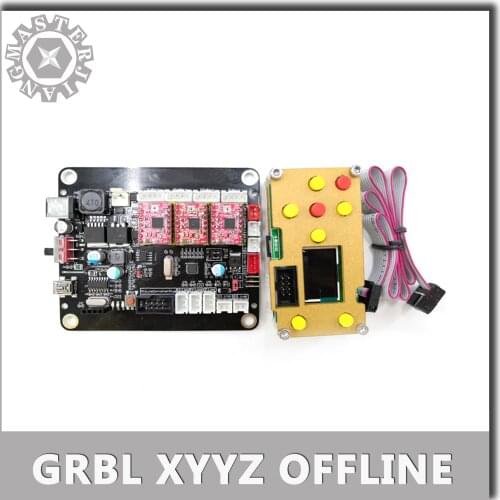 GRBL 0.9 or 1.1 Offline Controller Board 3Axis Stepper Motor Double-Y Axis USB Driver Board Laser Engraving Machine
