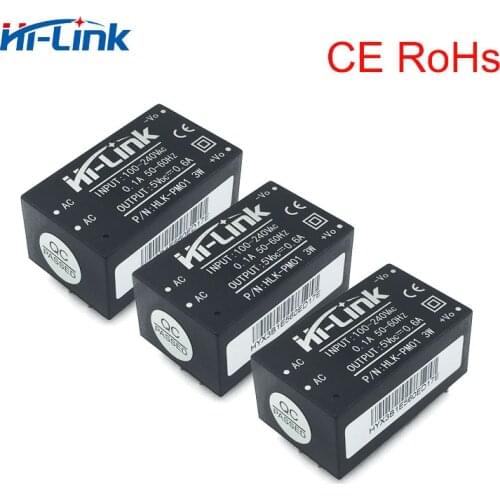 Free shipping Low cost 5 pcs/lot AC-DC 90-264V to 5V power supply module Hi-Link HLK-PM01 CE RoHs certifications