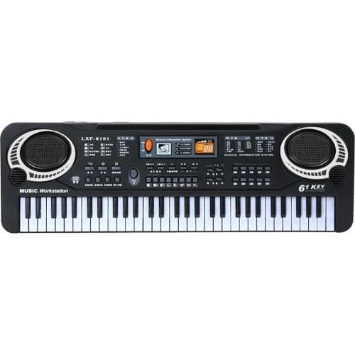 61 Keys Black Digital Music Electronic Keyboard Electric Piano Keyboard Kids Gift Musical Instrument Piano With mini microphone
