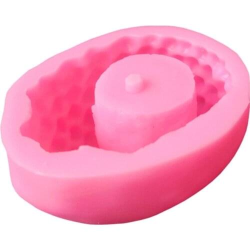 Hedgehog Flowerpot 3D Candle Soap Mould DIY Candle Epoxy Mold Handmade Candles Aroma Wax Soap Molds for Decoration