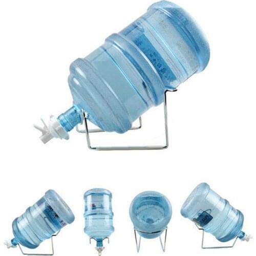 3-5 Gallon Water Bottle Jug Dispenser Stand Rack Holder Dustproof Nozzle Tap New