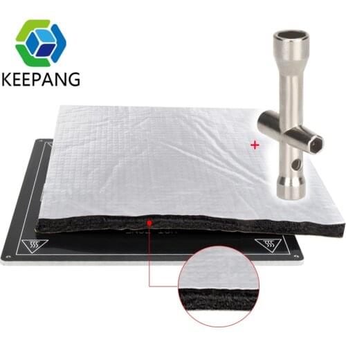 3D Printer Parts Heat Paper Insulation Cotton 200 220 235 310mm Foil Self-adhesive Insulation Cotton 3D Printer heatbed Sticker