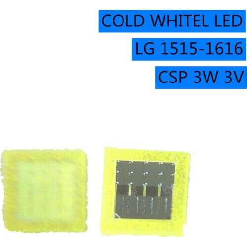 For LG Innotek LED LCD Backlight TV Application LED Backlight 3W 3V CSP 1515 1616 Cool white for TV Application 1000PCS