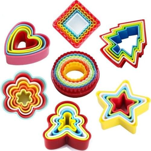 Ceramic Art Plastic Printing Three-dimensional Mold Five-pointed Star Square Clay Sculpture Mold Flower Love Baking Mold