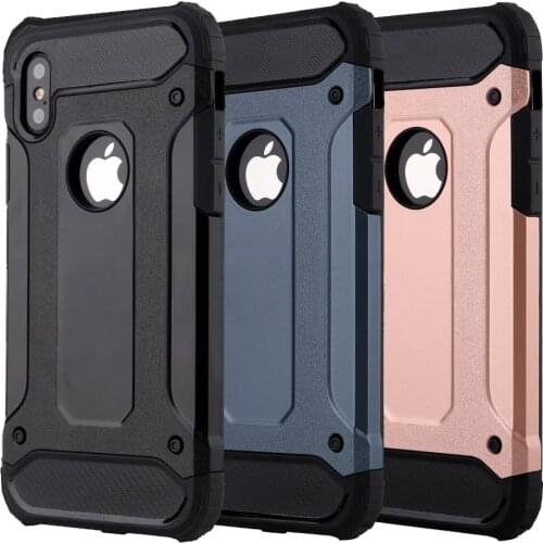 I-CASE Hybrid Armor High Protective Phone Case For Apple Iphone Xr X Xs Max 6 7 6S Plus 8 11 PRO MAX Case Logo Hole Bumper Cover