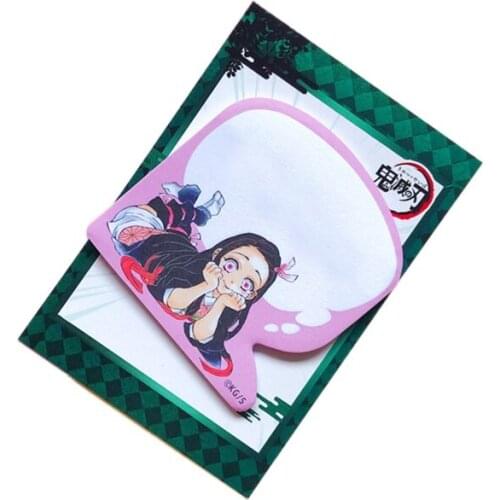 Cosplay Exquisite Anime Demon Slayer Sticker Note Kimetsu No Yaiba Tanjirou Kamado Paper Desktop Decoration for Students