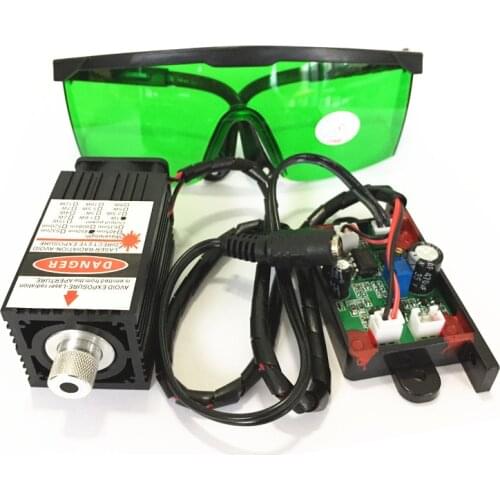 1set 1w 450nm 445nm 1000mw Laser Engraving DC12V Focusable Blue Module with TTL for DIY 3D Printers