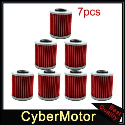 7x Oil Filter For BETA REV 4T 250 KAWASAKI KX250F KX 250 SUZUKI RMZ450 449
