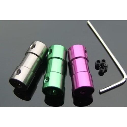 Boat Model Motor Rigid Shaft Couplings Shaft Connector Toy Aircraft Aluminum Oxide Shaft Parts Coupling