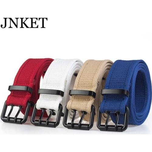 JNKET New Fashion Men Women‘s Canvas Waist Belt Outdoor Sports Waistband Classic Casual Cinturon Waist Straps