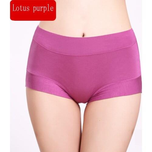 HW333 Solid Color Briefs For Women Modal Underwear Knickers Female Seamless Panties Intimates Girl Plus Size Lingerie Underpants