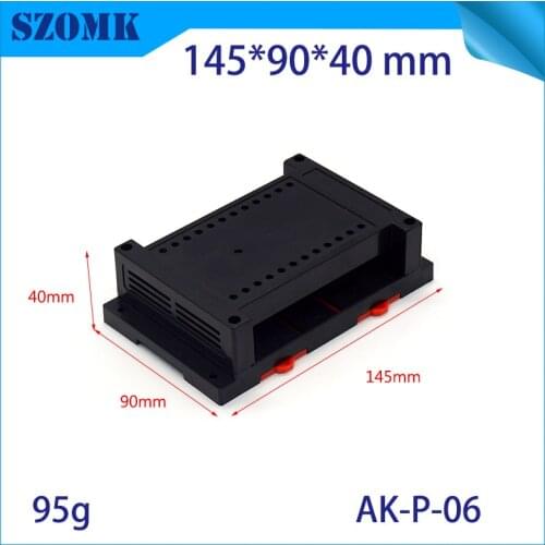 4 pcs/lot plastic case enclosure outdoor electric box 145*90*40mm for din rail electronics plastic junction box szomk enclosure